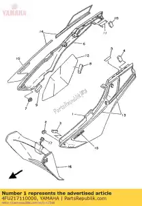 Yamaha 4FU217110000 deksel, zijde 1 - Onderkant