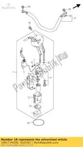 Suzuki 1581714G00 joint torique - La partie au fond