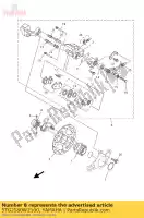 5TG2580W2100, Yamaha, gruppo pinza posteriore 2 yamaha  yfm yfz yzf 450 700 2006 2007 2008 2009 2010 2011 2012 2013 2014 2015 2016 2017 2018 2019 2020 2021, Nuovo