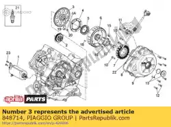 Aquí puede pedir engranaje del motor de arranque de Piaggio Group , con el número de pieza 848714: