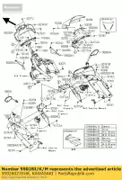 550280235H8, Kawasaki, motorkap, upp, rh, ebbenhout kawasaki er6f  d ex650 c er 6f abs 650 , Nieuw