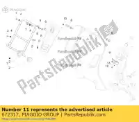 672317, Piaggio Group, Centre bracket vespa gts vespa gts zapm4520, rp8m45710,  zapm45200, zapm45202 zapm459l zapm459l, zapma39l zapma3100, zapma3200 zapma3300 0 300 2011 2012 2014 2016 2017 2018, New