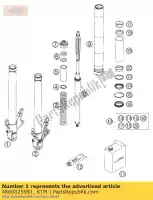 48600259S1, KTM, abrazadera del eje r / s cpl. 05 ktm super duke supermoto 690 990 2005 2006 2009, Nuevo