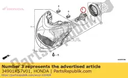 Ici, vous pouvez commander le ampoule, projecteur principal (hs1) (12v 35 / 35w) auprès de Honda , avec le numéro de pièce 34901K57V01: