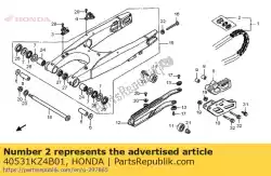 Aqui você pode pedir o junta, corrente de transmissão (daido) em Honda , com o número da peça 40531KZ4B01: