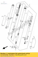 5110436F80, Suzuki, forktube, l. suzuki rm 125 2004, Nieuw