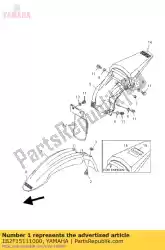 Ici, vous pouvez commander le garde-boue avant auprès de Yamaha , avec le numéro de pièce 1B2F15111000: