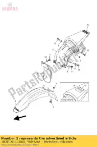 yamaha 1B2F15111000 garde-boue avant - La partie au fond