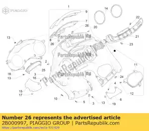 Piaggio Group 2B000997 mola da porta - Lado inferior