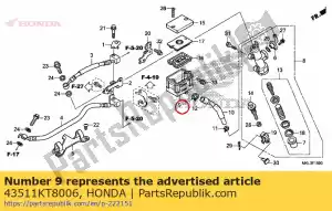 honda 43511KT8006 tasse comp., huile - La partie au fond