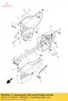 5VLF1711004X, Yamaha, capa, lado 1 yamaha ybr 125 2005 2006 2007, Novo