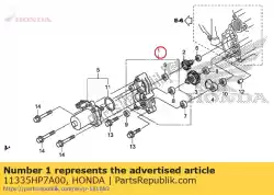 Here you can order the cover comp., reduction gear from Honda, with part number 11335HP7A00: