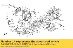 Aqui você pode pedir o capuz, r. Interior * r274m * em Honda , com o número da peça 64502MCA000ZJ: