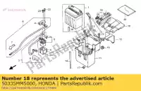 50335MM5000, Honda, Band assy., battery honda cbr  f cbr1000f 1000 , New