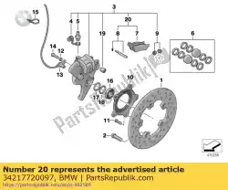 Here you can order the brake pads kit from BMW, with part number 34217720097: