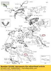 Qui puoi ordinare serranda zx400-h1 da Kawasaki , con numero parte 921601183: