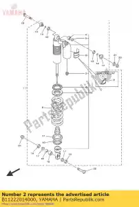 yamaha B11222014000 amortiguador subconjunto - Lado inferior