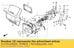 Aqui você pode pedir o coleira, rr. Fender em Honda , com o número da peça 61105428000: