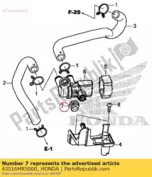 Here you can order the rubber, mounting from Honda, with part number 43516MR5000: