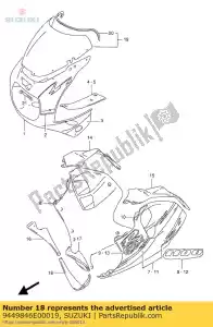 suzuki 9449846E00019 capot, sous, cnt - La partie au fond