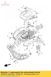 yamaha 5KMW215B1000 pára-choque dianteiro comp. 2 - Lado inferior