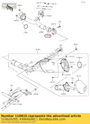 Here you can order the gasket,38. 1x48. 7x32 from Kawasaki, with part number 110610285: