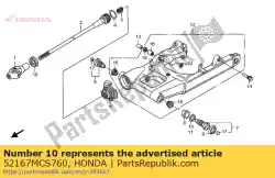 Ici, vous pouvez commander le cale, pivot, 0,85 auprès de Honda , avec le numéro de pièce 52167MCS760: