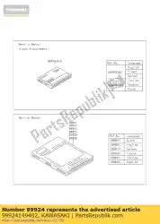 Ici, vous pouvez commander le manuel de service, zx1000pgf zx100 auprès de Kawasaki , avec le numéro de pièce 99924149402: