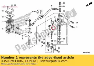 honda 43503MEE006 aansluiting - Onderkant