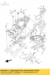 Aqui você pode pedir o pára-choque frente em Yamaha , com o número da peça 5VX21511A0Y9: