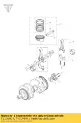 Aqui você pode pedir o kit manivela / alt blt em Triumph , com o número da peça T1100907: