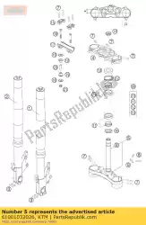 Here you can order the bot. Triple clamp cpl. 05 from KTM, with part number 61001032026: