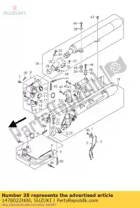 suzuki 1478022H00 protecteur, chaleur - La partie au fond