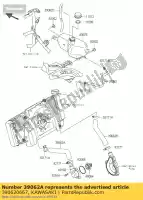 390620667, Kawasaki, tubo di raffreddamento, head-radiat kawasaki kle versys e f 650 abs , Nuovo