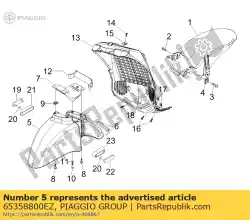 Tutaj możesz zamówić przedni b? Otnik od Piaggio Group , z numerem części 65358800EZ: