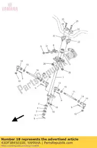 yamaha 43DF38450100 joint, universel 2 - La partie au fond