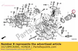 Ici, vous pouvez commander le bande, isolant auprès de Honda , avec le numéro de pièce 16218MCA000: