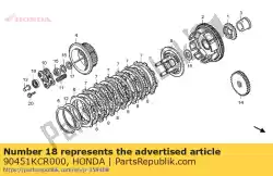 geen beschrijving beschikbaar op dit moment van Honda, met onderdeel nummer 90451KCR000, bestel je hier online: