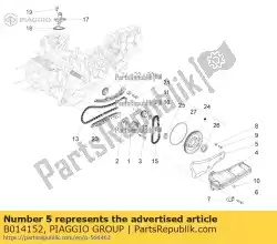 Ici, vous pouvez commander le joint de carter auprès de Piaggio Group , avec le numéro de pièce B014152: