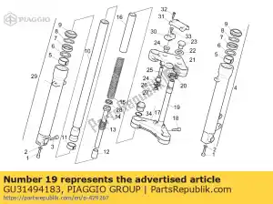 Piaggio Group GU31494183 stem base - Bottom side