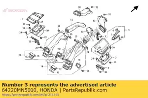 Honda 64220MN5000 bolso, r. - Lado inferior