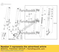 856032, Piaggio Group, lh émbolo, completo aprilia  shiver zd4rab00, zd4rad00 zd4rag00 750 2007 2008 2009 2010 2011 2012 2013 2015 2016, Nuevo