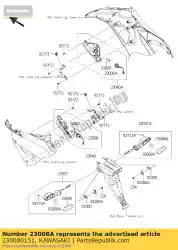 Tutaj możesz zamówić zespó? Gniazda, prawy zx636edf od Kawasaki , z numerem części 230080151: