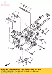 Qui puoi ordinare frame comp. Da Yamaha , con numero parte 3CK2111000NJ: