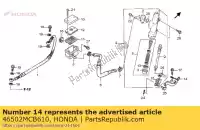 46502MCB610, Honda, Arm, rr. rem midden honda xl 650 2000 2001 2002 2003 2004 2005 2006, Nieuw