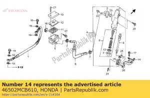 honda 46502MCB610 arm, rr. rem midden - Onderkant