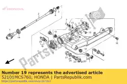 Here you can order the bolt assy., r. Pivot from Honda, with part number 52101MCS760: