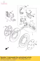 4WM2515A0000, Yamaha, obr?cz ko?a 2 (prawe) yamaha xv 1600 1999 2000 2001 2002, Nowy