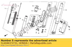 Here you can order the no description available at the moment from Honda, with part number 51404KZ3731: