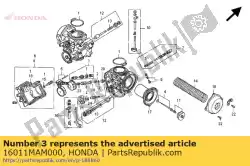 Ici, vous pouvez commander le jeu de soupapes, flotteur auprès de Honda , avec le numéro de pièce 16011MAM000: